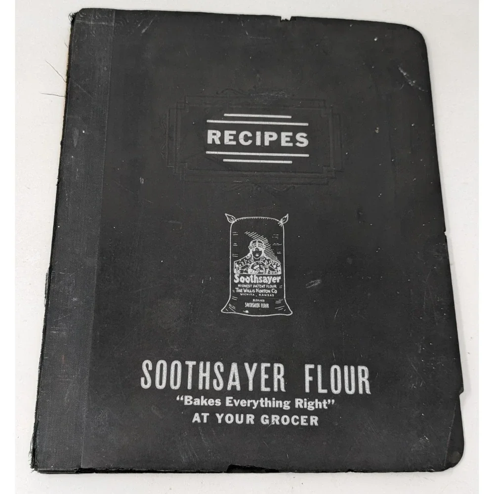 Vintage Soothsayer Flour Home Recipes Cookbook 1939 Antique 1930s Bread Dessert